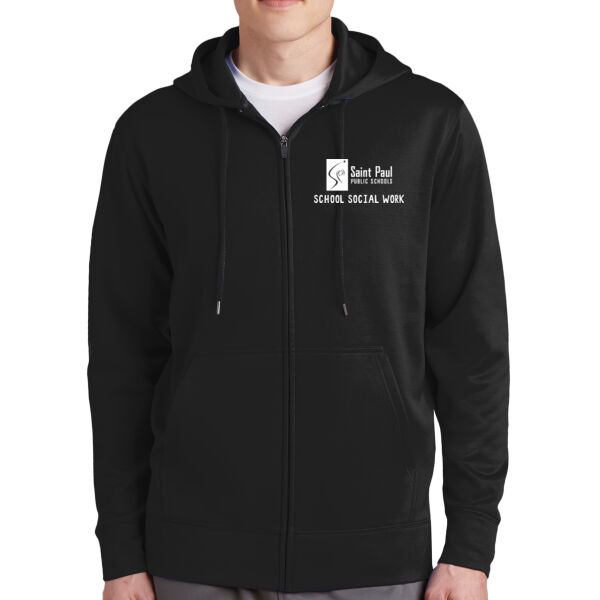 Sport-Tek Sport-Wick Fleece Full-Zip Hooded Jacket - Embroidered Logo Sport-Tek Sport-Wick Fleece Full-Zip Hooded Jacket - Embroidered Logo Thumbnail