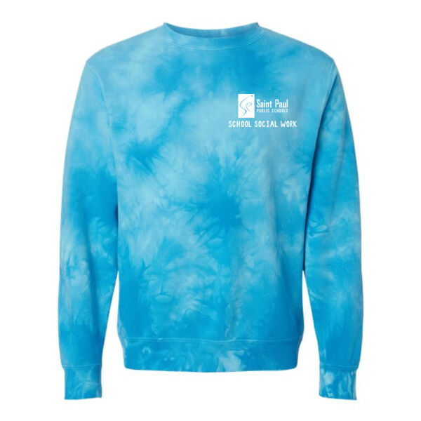 Independent Trading Co. - Unisex Midweight Tie-Dyed Crewneck Sweatshirt - Embroidered Logo Independent Trading Co. - Unisex Midweight Tie-Dyed Crewneck Sweatshirt - Embroidered Logo Thumbnail