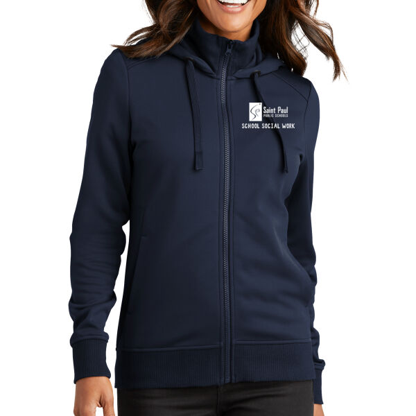 Port Authority - Women's Smooth Fleece Hooded Jacket - Embroidered Logo Port Authority - Women's Smooth Fleece Hooded Jacket - Embroidered Logo Thumbnail