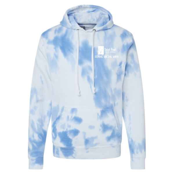 J.America - Tie-Dyed Fleece Hooded Sweatshirt - Embroidered Logo J.America - Tie-Dyed Fleece Hooded Sweatshirt - Embroidered Logo Thumbnail
