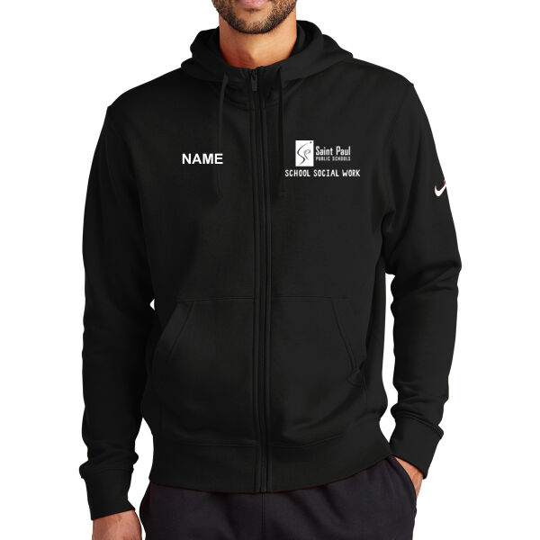 Nike Club Fleece Sleeve Swoosh Full-Zip Hoodie - Embroidered Logo **Add Name for $5! ** Nike Club Fleece Sleeve Swoosh Full-Zip Hoodie - Embroidered Logo **Add Name for $5! ** Thumbnail
